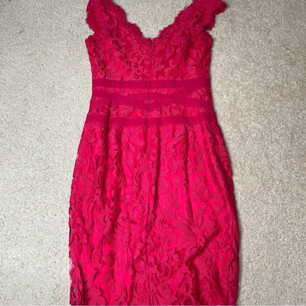Tadashi Shoji Red Lace Dress - Picture 3 of 4